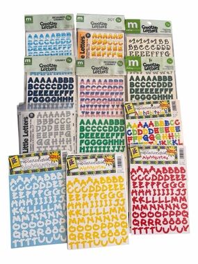 Alphabet Sticker Lot Different Designs